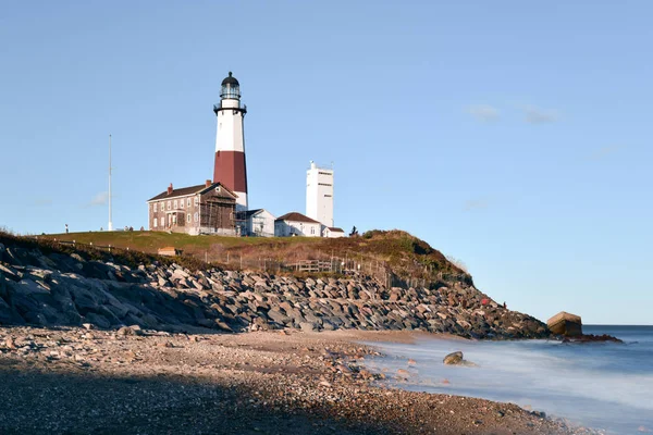 Montauk Point Lighthouse นิวยอร์ก — ภาพถ่ายสต็อก