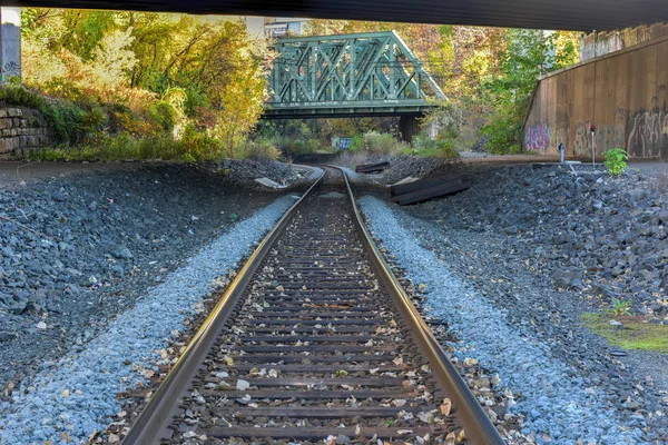 Jersey City Train Tracks — Stock Photo, Image