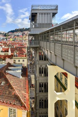 Santa Justa asansörü - Lizbon, Portekiz