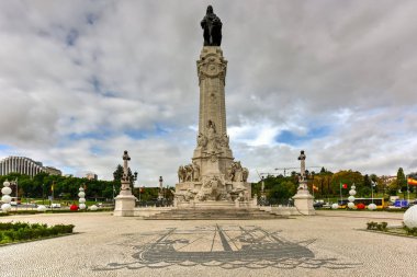Marquess of Pombal Square - Lisbon, Portugal clipart