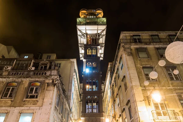 Santa Justa Lift - Лиссабон, Португалия — стоковое фото