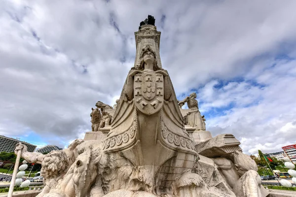 Markiz Pombal Square - Lizbona, Portugalia — Zdjęcie stockowe