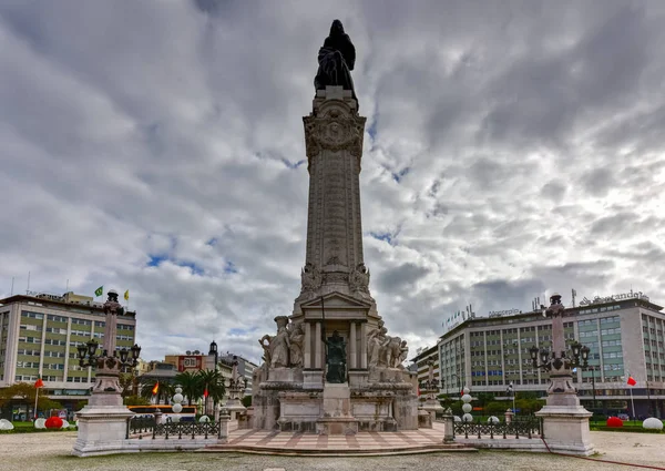 Marquess Pombal Meydanı - Lizbon, Portekiz — Stok fotoğraf