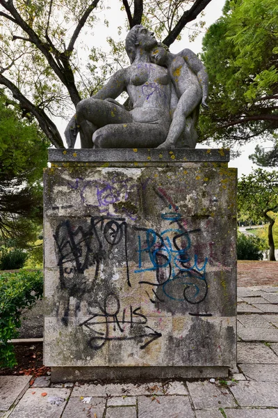 Парк Эдуардо VII - Лиссабон, Португалия — стоковое фото