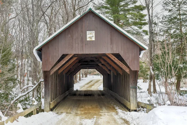 Ponte coperto di Blow-Me-Down - New Hampshire — Foto Stock