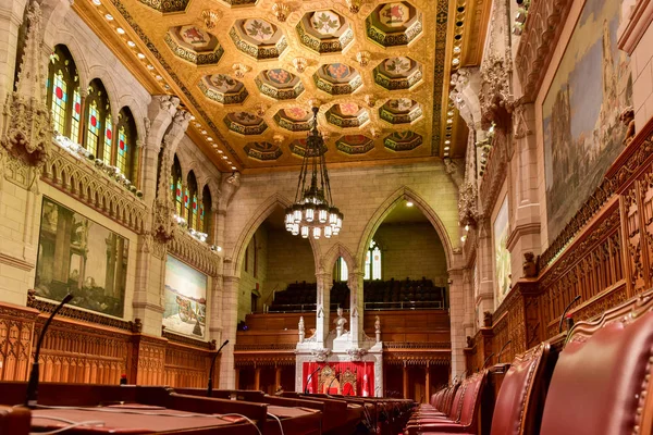 Senat Budynek Parlamentu - Ottawa, Kanada — Zdjęcie stockowe