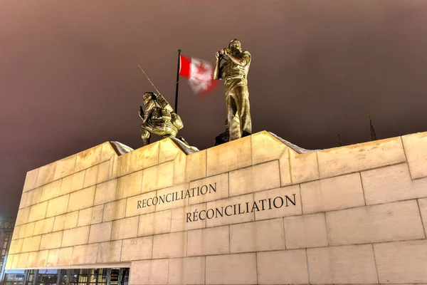 Reconciliación: Monumento al Mantenimiento de la Paz - Ottawa - Canadá — Foto de Stock