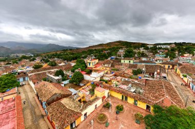 Panoramik görünümü - Trinidad, Küba