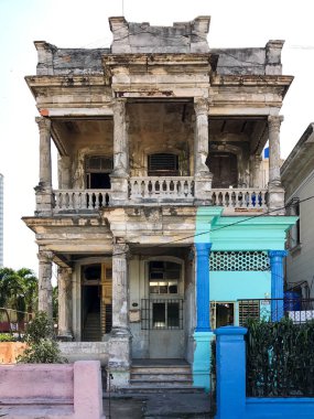 Bakıma muhtaç - Havana, Küba'da binada