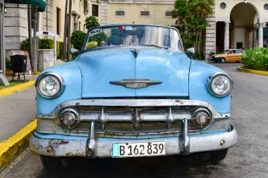 Klasik Otomobil taksi - Hotel Nacional - Havana, Küba
