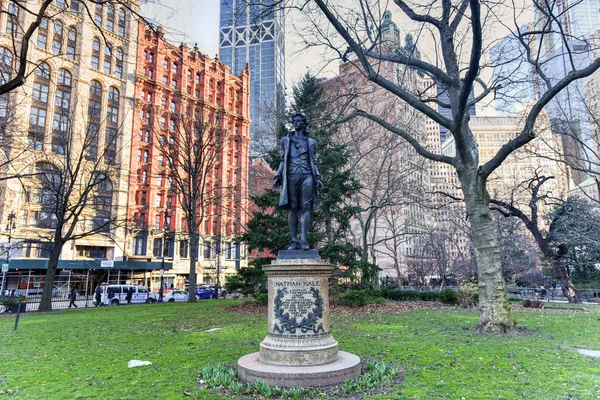 Nathan Hale Monument - Ciudad de Nueva York — Foto de Stock