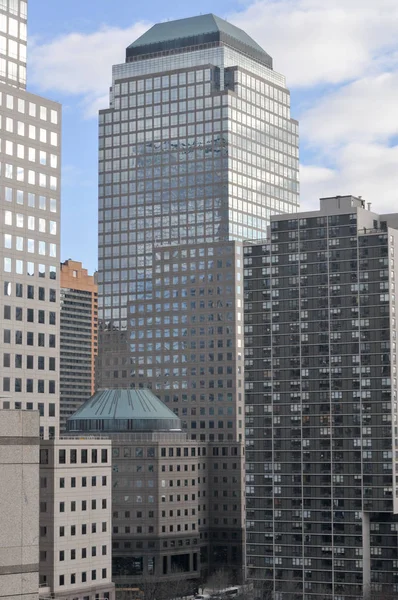 Centro financeiro mundial - cidade de Nova Iorque — Fotografia de Stock