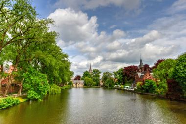 Minnewaterpark - Bruges, Belçika