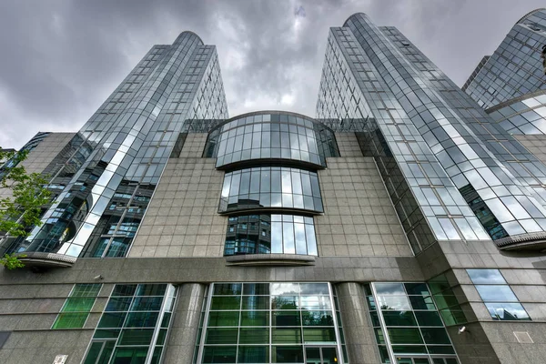 Edificios del Parlamento Europeo - Bruselas, Bélgica —  Fotos de Stock