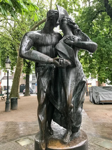 Lovers Statue - Bruges, Belgium