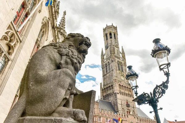 Place du marché à Bruges, Belgique — Photo