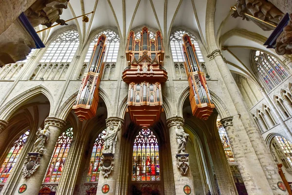 聖デュル大聖堂、ブリュッセル、ベルギー — ストック写真