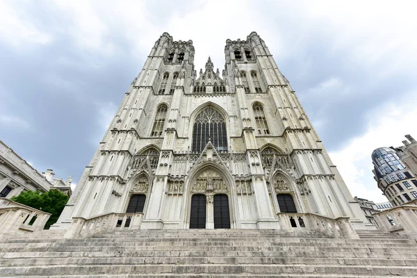 Catedral de São Miguel e Santa Gudula — Fotografia de Stock