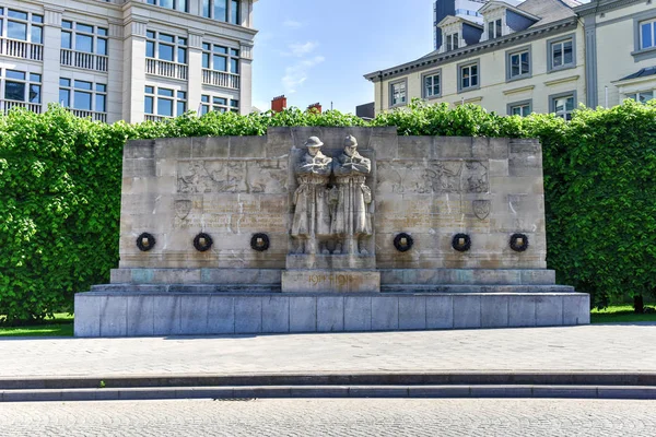 Anglo-belgisches Kriegerdenkmal in Brüssel — Stockfoto