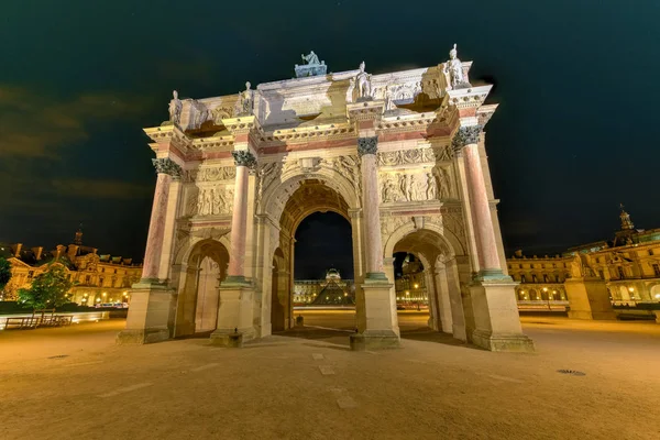 Arc de Triomphe na Place du Carrousel — Stock fotografie