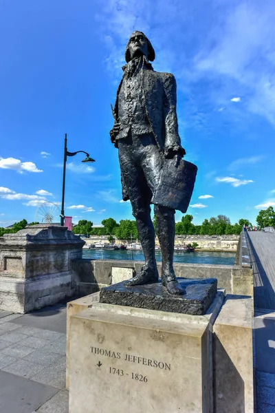 Estátua de Thomas Jefferson - Paris, França — Fotografia de Stock