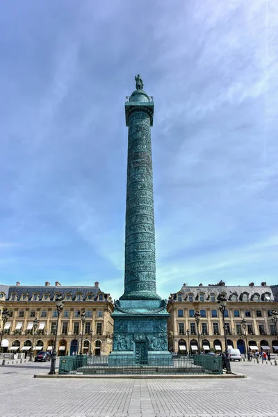 Місце Vendome стовпця - Париж, Франція — стокове фото