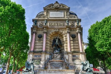 Fontaine Saint-Michel - Paris, Fransa