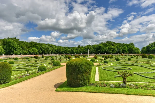 Chateau de Chenonceau Gardens - France — стоковое фото