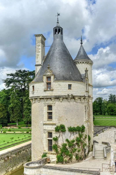 シャトー・ド・シャノノー庭園-フランス — ストック写真