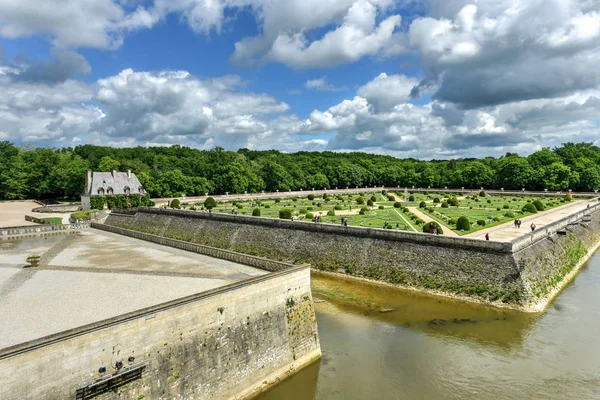 Chateau de Chenonceau Gardens - Francie — Stock fotografie