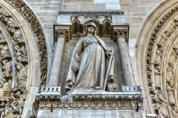 Notre Dame Cathedral - Paris, France — Stock Photo, Image