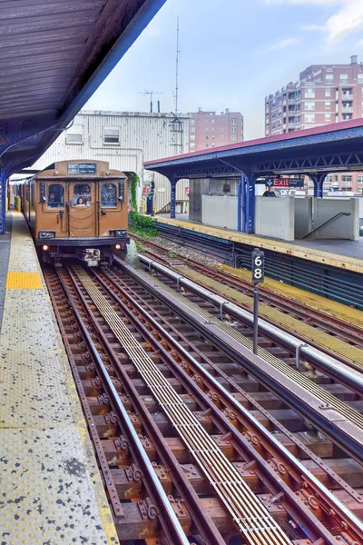 Pociąg metra NYC Vintage — Zdjęcie stockowe