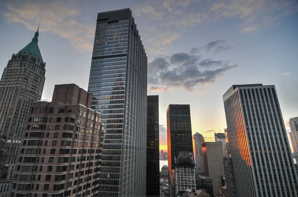 De Skyline van NYC Downtown — Stockfoto