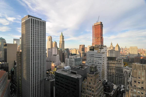 Skyline do centro da cidade de Nova York — Fotografia de Stock