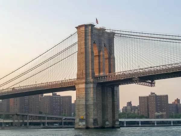 New york city - Brooklyn Köprüsü'nün — Stok fotoğraf