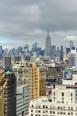New York City şehir merkezi silueti