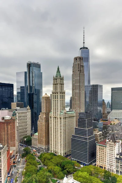 Skyline del centro di New York — Foto Stock