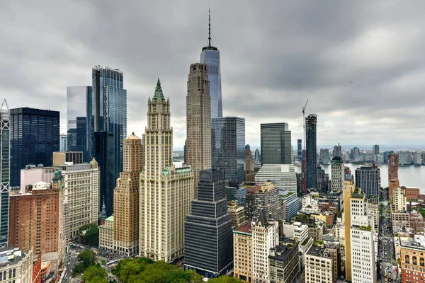 New York City Downtown Skyline — Stock Photo, Image