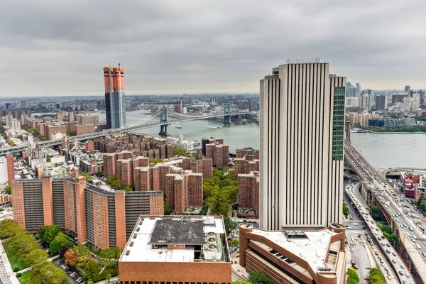 Skyline der Innenstadt von New York City — Stockfoto