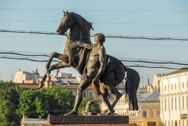 At terbiyecisi anıt - Saint Petersburg, Rusya Federasyonu