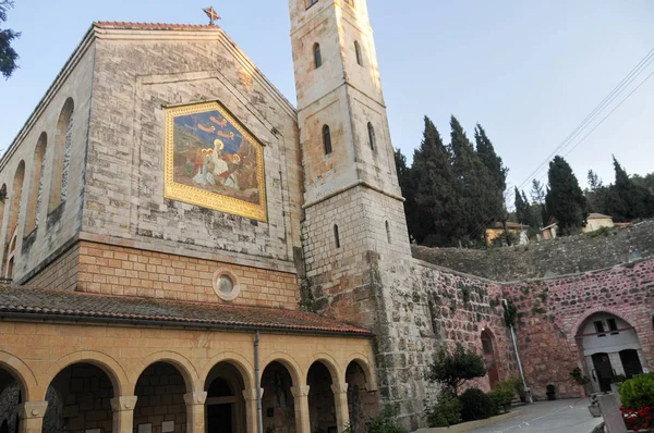 Kerk van de Visitatie - Jeruzalem, Israël — Stockfoto