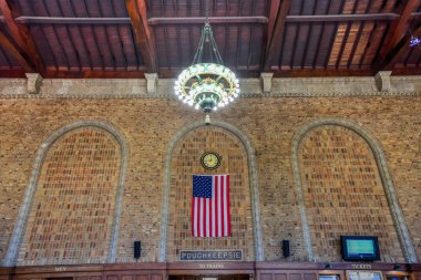 Poughkeepsie Station - New York Central Railroad clipart