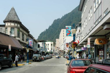 Şehir merkezindeki Juneau, Alaska