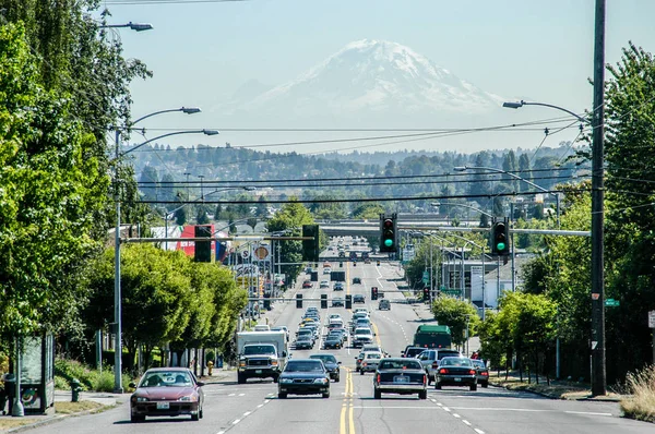 Mount Rainier weergave — Stockfoto