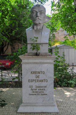 Professor Zamenhof Statue - Odessa, Ukraine clipart