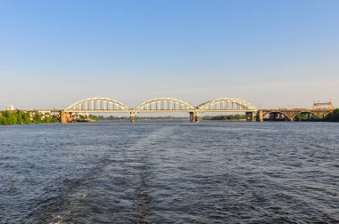 Darnytskyi demiryolu Köprüsü - Kiev, Ukrayna 