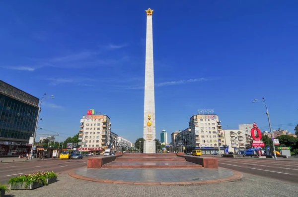 Plac zwycięstwa - Kijów, Ukraina — Zdjęcie stockowe