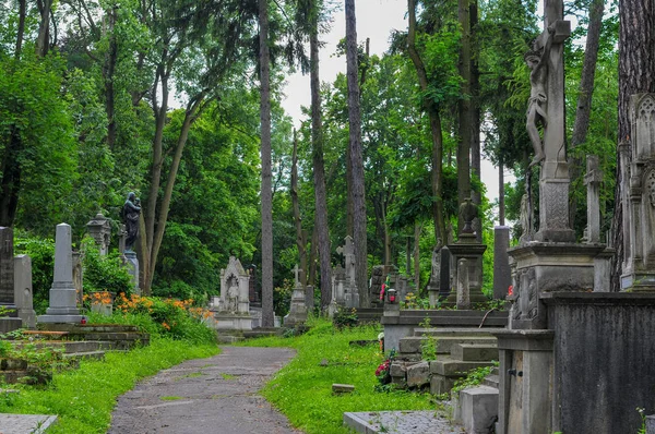 Лычаковское кладбище - Львов, Украина — стоковое фото