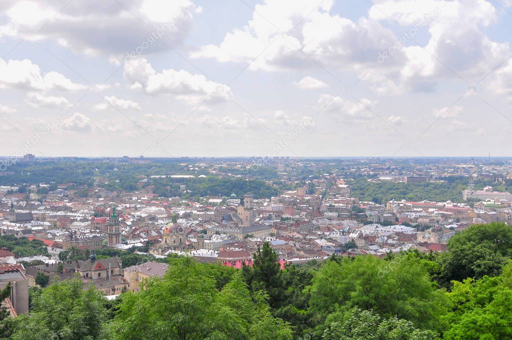 Lviv Castle Hill View