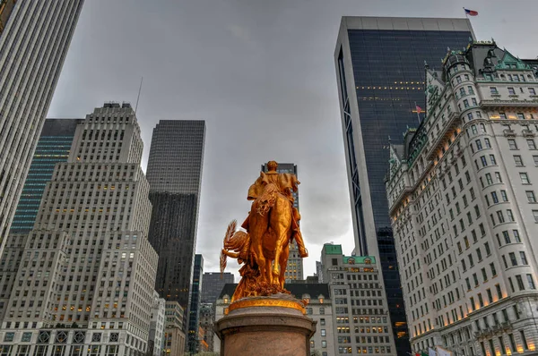 Általános Sherman-emlékmű - New York City — Stock Fotó